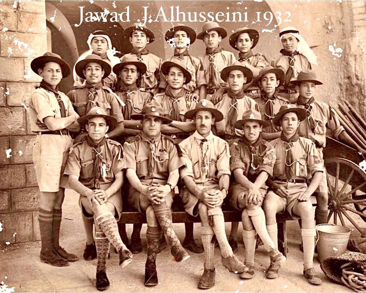 صورة لكشافة فلسطين ( مدرسة صهيون )